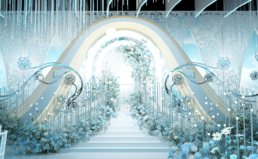 岱岳釡香烙馍村水晶厅效果展示